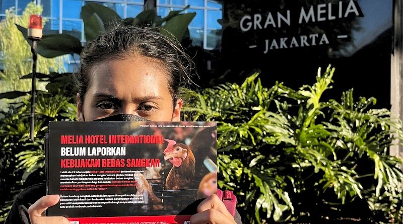 Aktivis Perlindungan Hewan dari AFJ dan AFFA Ajak Masyarakat Desak Meliá Hotel Penuhi Janji Cage-Free Mereka