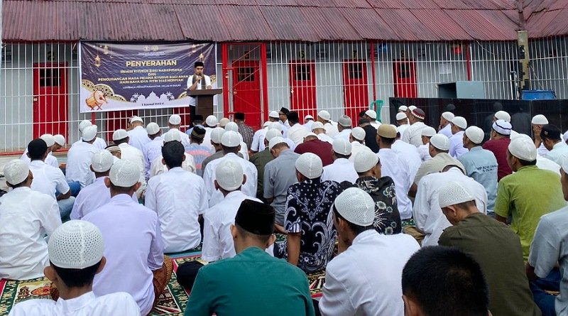 Pemberian Remisi, Suasana Lebaran Warga Binaan di Lapas Suliki Penuh Khidmat