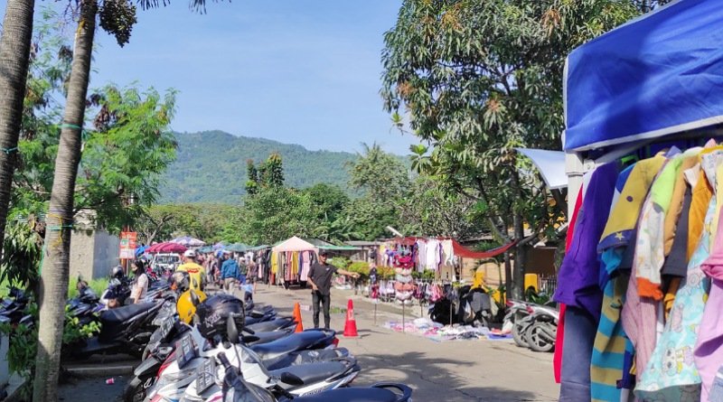 Pasar Tonggeng Cipicung Mulai Ramai Pedagang Pasca Idulfitri 1445 H