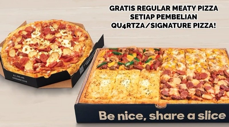 Promo Pizza Hut "Beli 1 Gratis 1 Meaty Pizza"