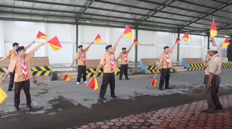 Bentuk Jiwa Nasionalisme, Narapidana Terorisme Lapas Kelas I Surabaya Ikuti Pembinaan Pramuka