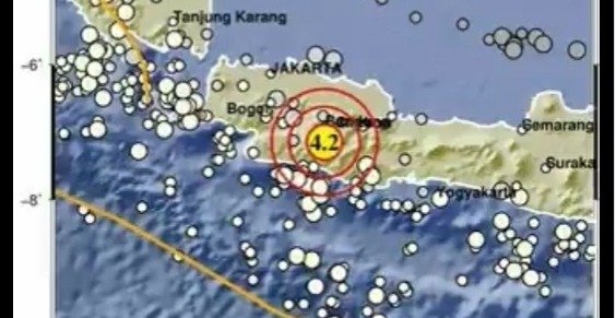 Gempa 4.2 Magnitude Guncang Kabupaten Bandung Pagi Ini