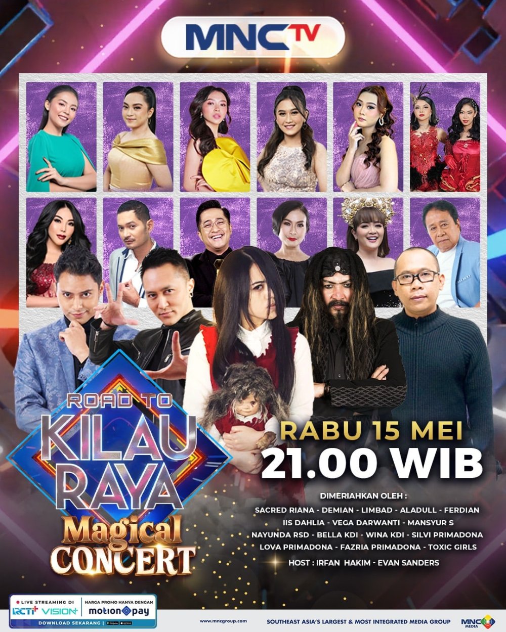 5 Magician Siap Berkolaborasi dengan Para Bintang Dangdut di Road To Kilau Raya ‘Magicial Concert’