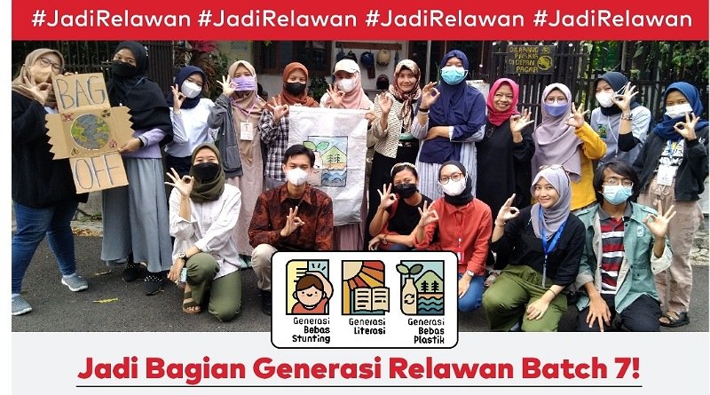Generasi Relawan Batch 7: Kesempatan Berkontribusi dalam Tiga Isu Penting!