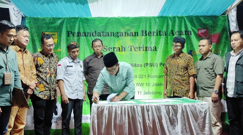 Lagi Empat PSU di Baleendah Diserahkan ke Pemkab Bandung, Kang DS, "Sampai Hari ini Sudah 74 Perumahan"