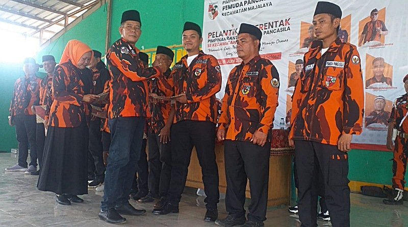 PAC Majalaya Lantik 11 Ketua Ranting Pemuda Pancasila Periode 2024-2026