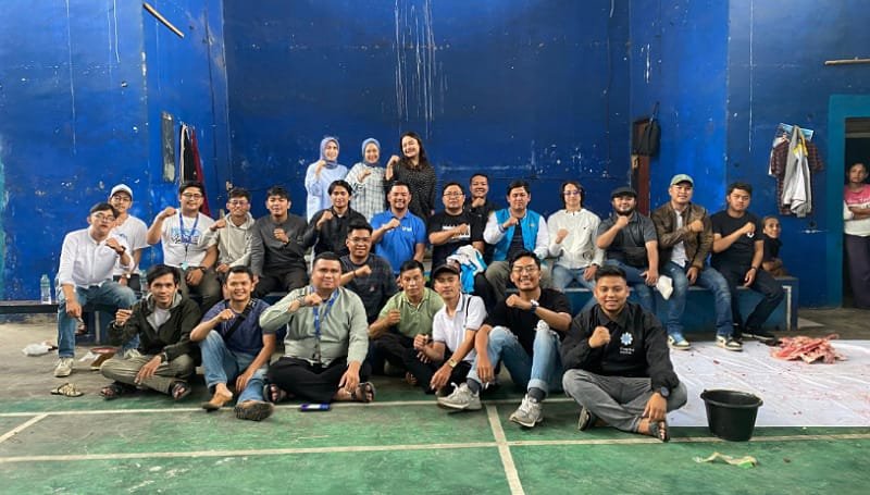 KNPI Kab. Bandung Hari ini Serentak Potong Hewan Kurban di 12 Titik Desa/Kelurahan
