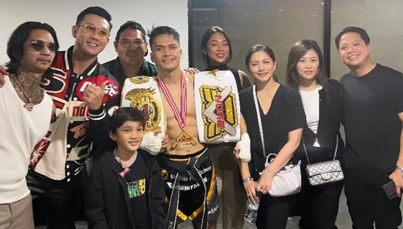 Randy Pangalila Menangkan Duel Kickboxing Melawan Kkajhe di Byon Combat Showbiz Vol.3