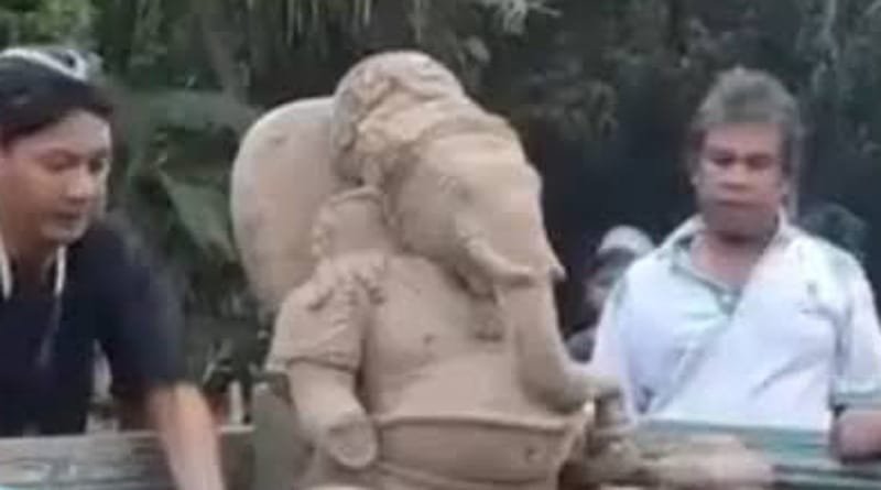 Temukan Arca Ganesha Saat Menggali Tanah Oleh Warga Sleman