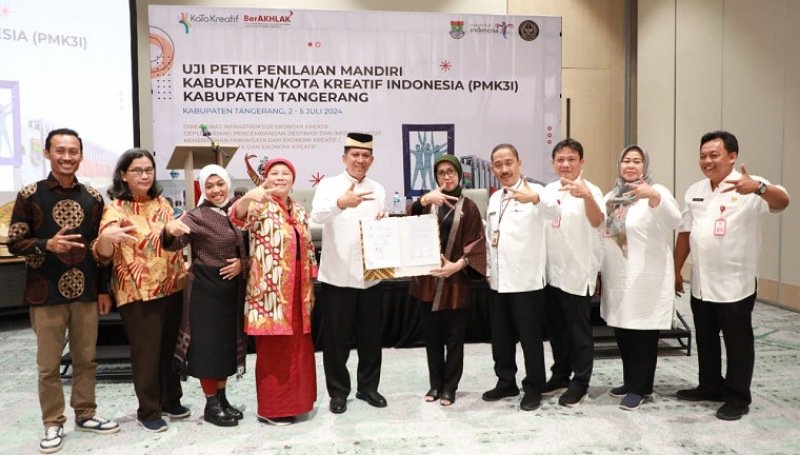 Pj Bupati Tangerang Andi Ony Dorong Produk Anyaman dan Topi Bambu ke Kancah Internasional