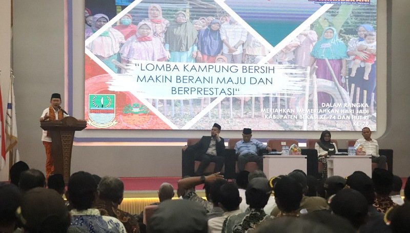 Antusiasme Tinggi dalam Lomba Kampung Bersih Menandai Perayaan Ke-74 Kabupaten Bekasi