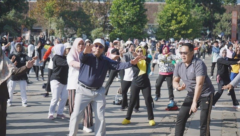 Antusiasme Masyarakat Sumedang Sambut Kembalinya Car Free Day Setelah Empat Tahun Vakum