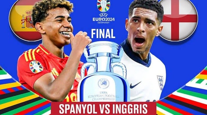 Spanyol vs. Inggris: Pertarungan Sengit Menuju Gelar Juara Euro 2024, Berikut Link Live Streaming