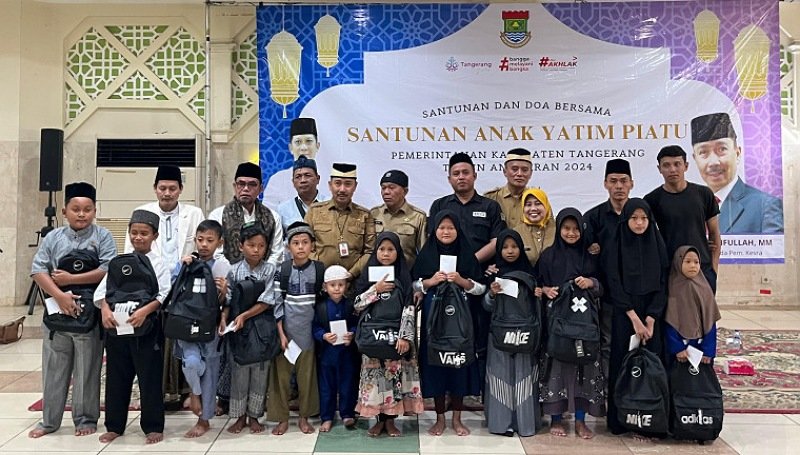 Pemkab Tangerang Santuni 100 Anak Yatim Piatu pada 10 Muharram di Masjid Agung Al Amjad