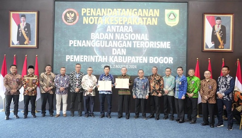 Pemkab Bogor dan BNPT Bersinergi Cegah Terorisme: Nota Kesepakatan Ditandatangani