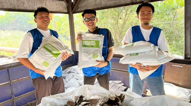 Sambut Hari Kemerdekaan, Goodyear Indonesia Olah Sampah Daun Jadi Kompos