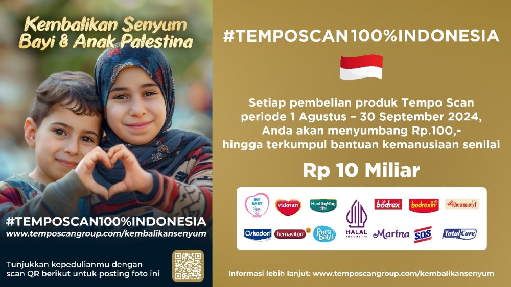 Tempo Scan Ajak Masyarakat Bantu Bayi dan Anak Palestina