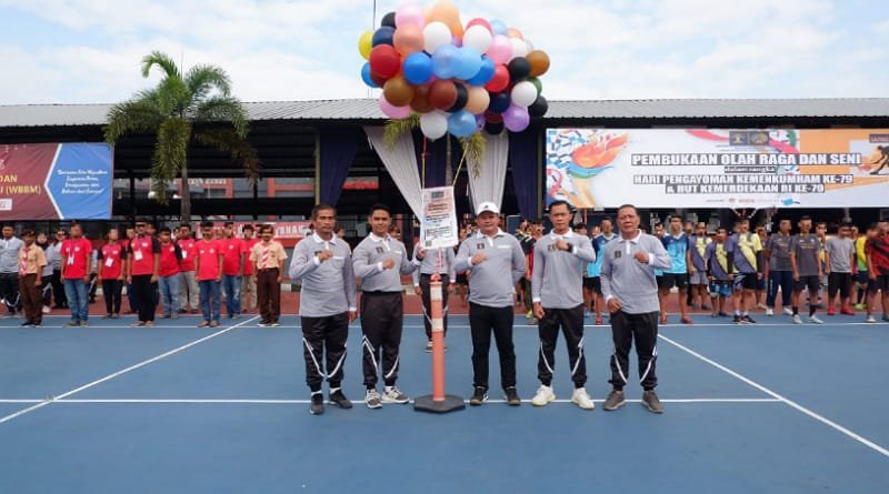 Kalapas Gumilar Buka Porsenap 2024 Dalam Rangka Hari Pengayoman dan HUT Kemerdekaan RI Ke-79