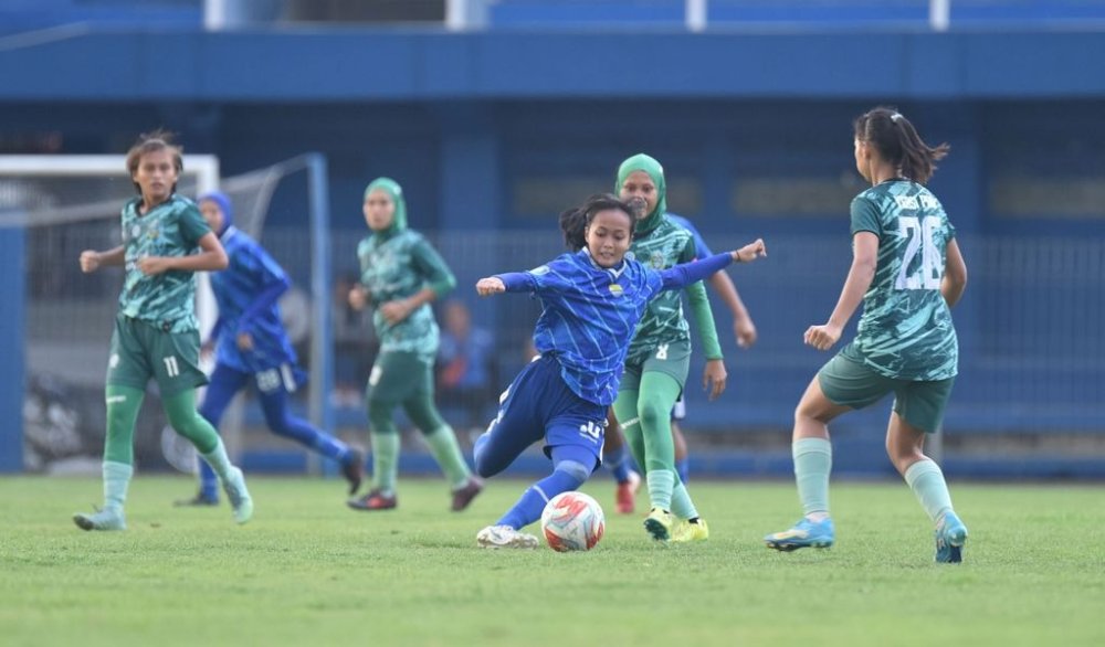 Akademi PERSIB Putri Tahan Imbang Tim Sepakbola Putri Sumatera Utara dalam Uji Tanding
