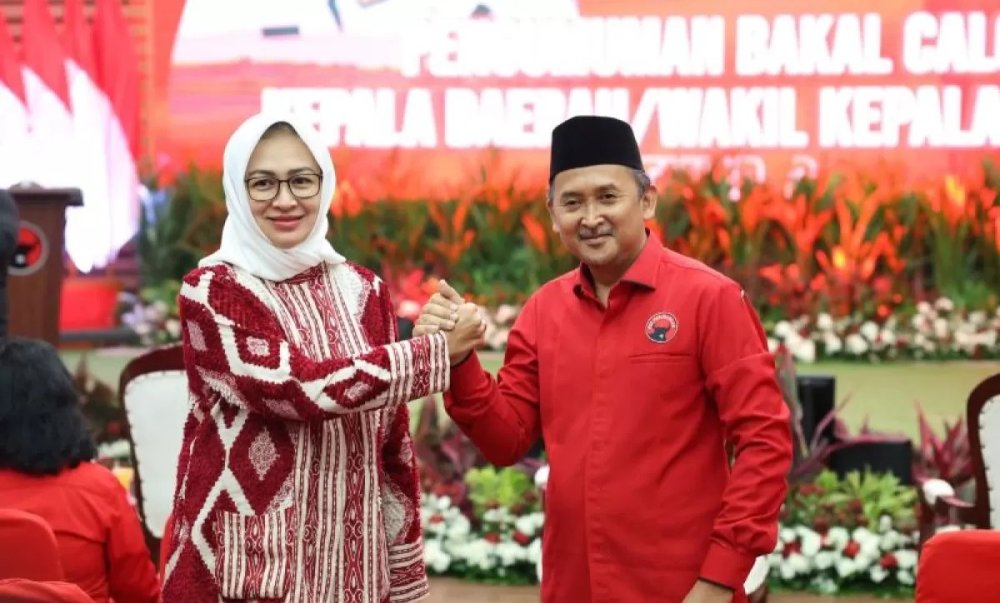 Airin Rachmi Diany dan Ade Sumardi Mendaftar ke KPU untuk Pilgub Banten