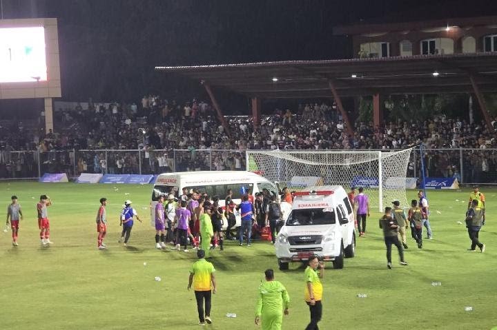 PON XII 2024 : Semifinal Sepak Bola Putra Aceh vs Sulawesi Tengah, Wasit Dipukul Pertandingan Tertunda