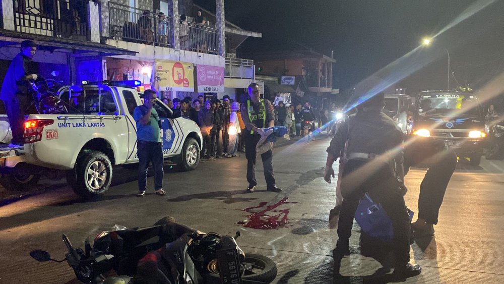 Kecelakaan Tewaskan Seorang Pengendara Motor di Sukabumi