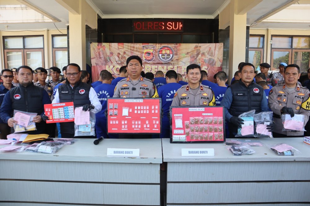 Polres Sukabumi Ungkap 22 Kasus Narkotika dan Obat Keras Terbatas