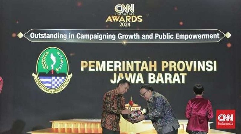 Pemprov Jabar  Raih Penghargaan di CNN Indonesia Award 2024