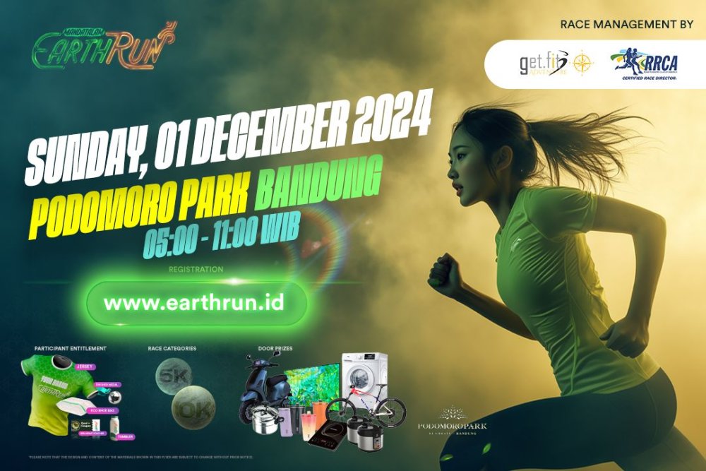 Mandatalam Earth Run 2024: Lari Menuju Bumi yang Hijau - “Run For To Earth" di Podomoro Park, Bandung