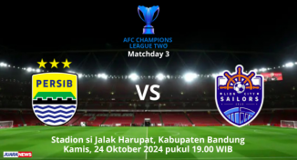 Persib vs Lion City Sailors Berakhir Imbang