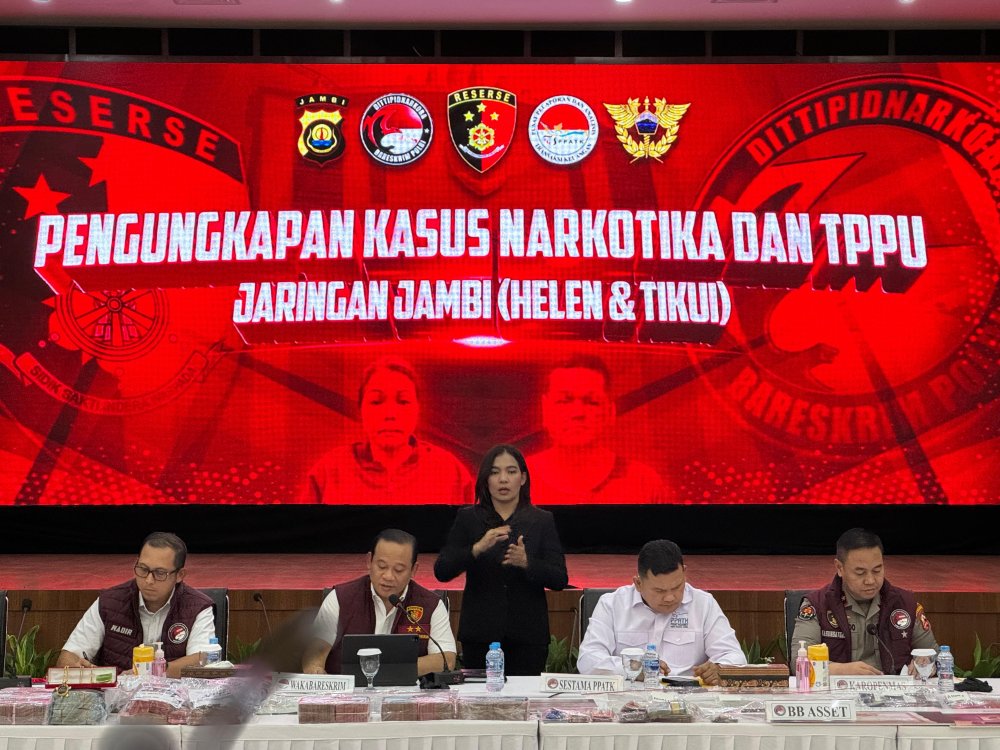 Bareskrim Polri Ungkap Jaringan Narkoba Wilayah Jambi H dan DS