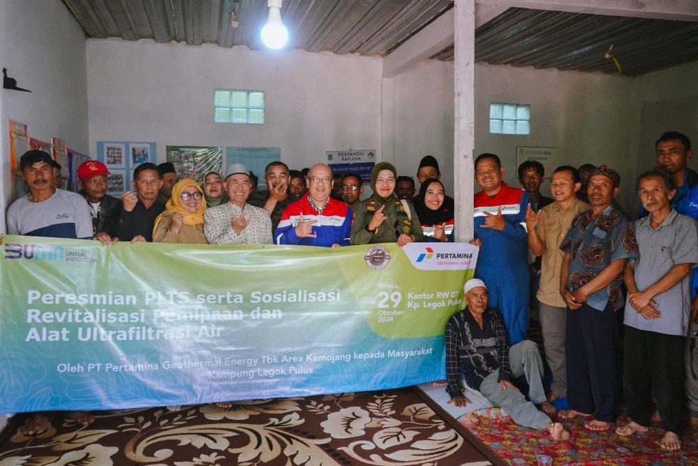 PT Pertamina Geothermal Energy Area Kamojang Resmikan Pembangkit Listrik Tenaga Surya dan Revitalisasi Sistem Air Bersih di Kampung Legok Pulus
