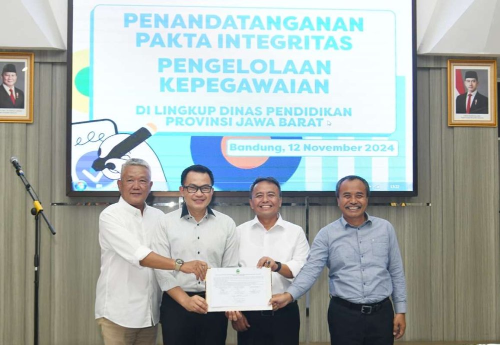 Pendidikan Jabar Tuntaskan Pakta Integritas untuk Kepegawaian yang Bersih