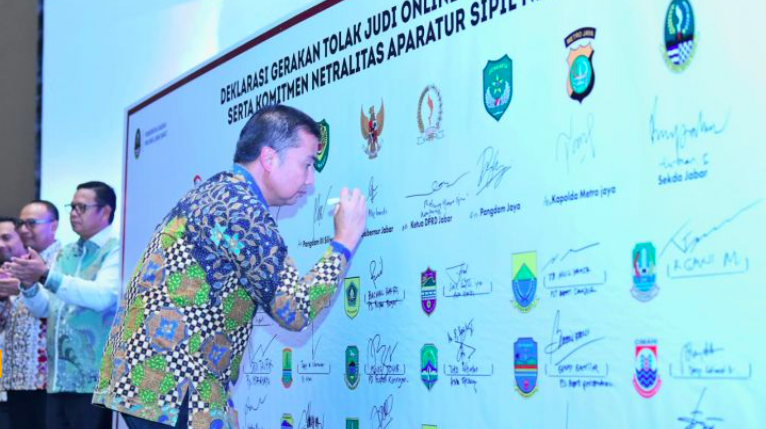 Pemprov dan 27 Kepala Daerah di Wilayah Jabar Sepakat Tolak Judi Online