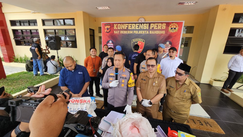 Polresta Bandung Gagalkan Penyelewengan Pupuk Subsidi Kepada Masyarakat