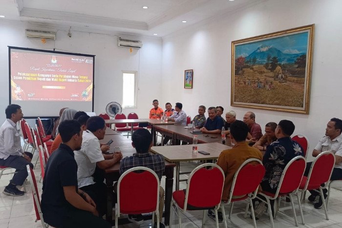 Jelang Debat Ketiga KPU Sidoarjo Gelar Rapat Koordinasi