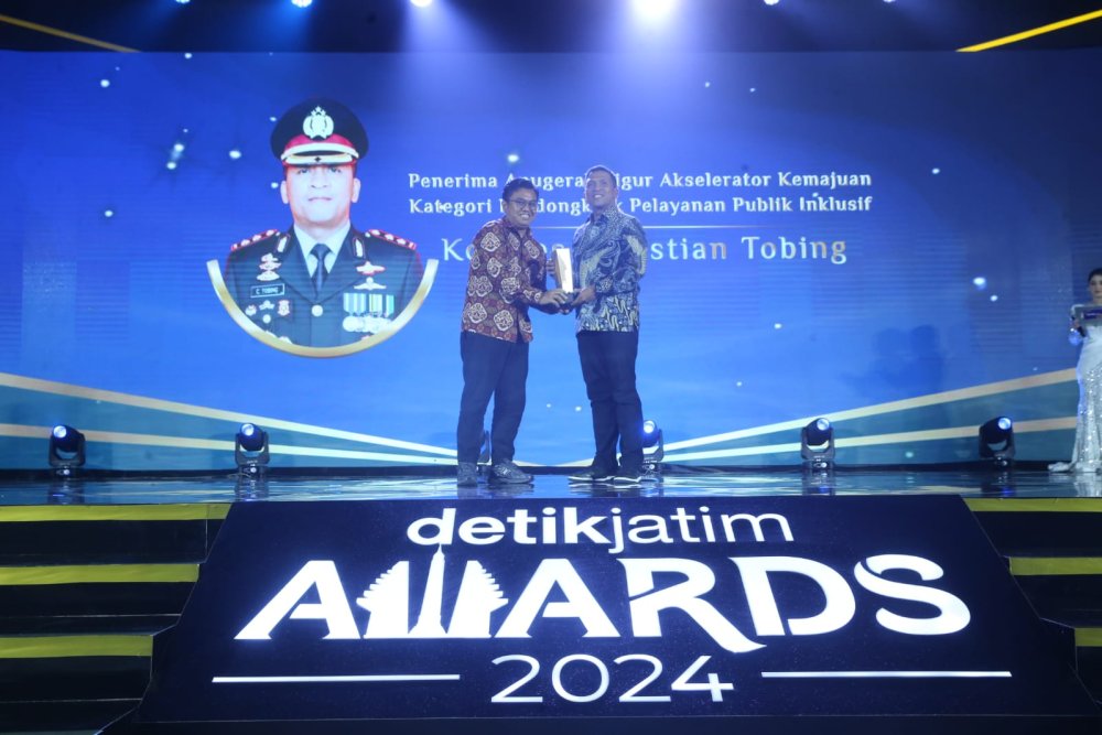 Kapolresta Sidoarjo Raih detikJatim Awards 2024