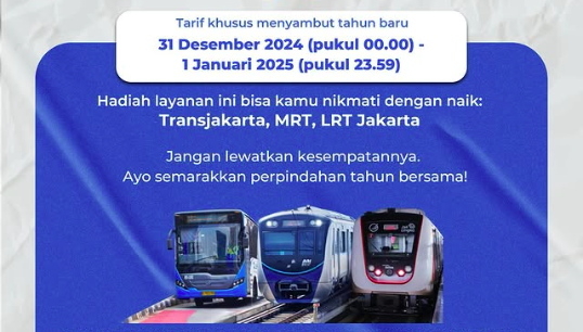 Tarif Bus Transjakarta Hanya Rp 1 Saat Tahun Baru 2025