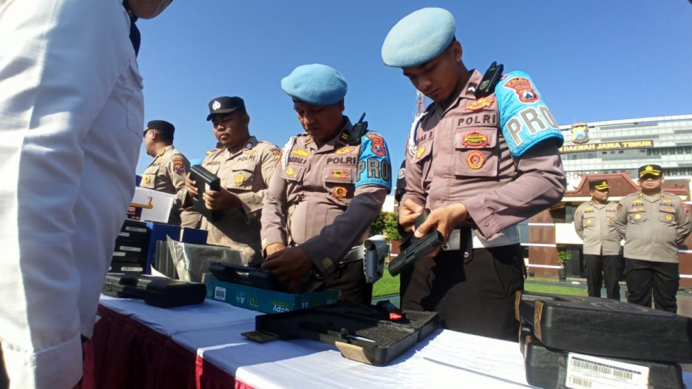 Bid Propam Polda Jatim Lakukan Pengecekan Senpi Seluruh Satker Jajaran