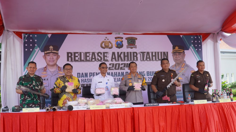 Kapolrestabes Surabaya: Tingkat Kriminalitas Turun 5 Persen Dibanding Tahun Sebelumnya