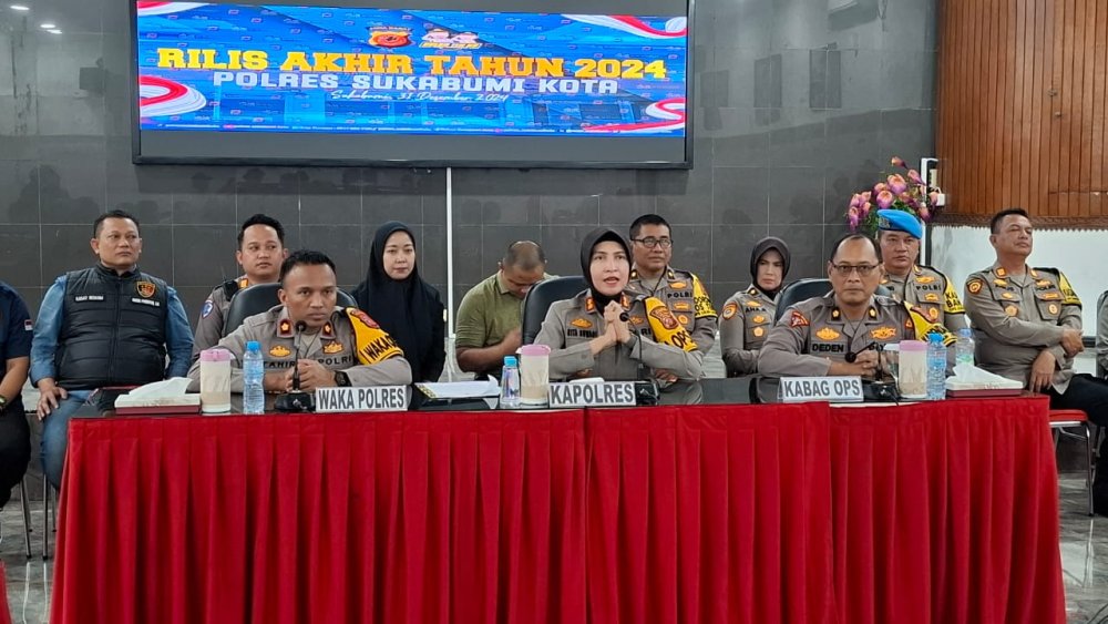 Catatan Polres Sukabumi Kota: 1.065 Kasus Tindak Pidana Sepanjang 2024, 603 yang Terungkap