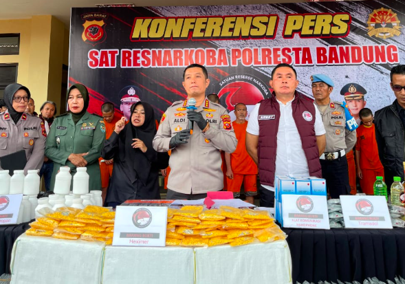 Satnarkoba Polresta Bandung Bongkar Jaringan Obat Keras