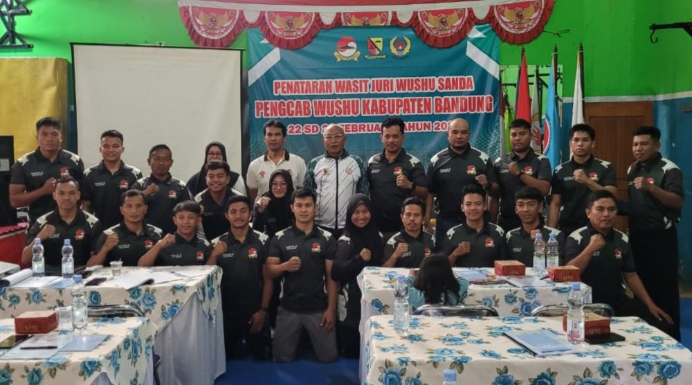 Hadapi Porprov 2026, Pengcab Wushu Kabupaten Bandung Gelar Penataran Wasit dan Juri