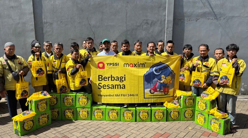 Maxim Bagikan Sembako untuk Mitra Pengemudi di Jawa Barat Jelang Idulfitri