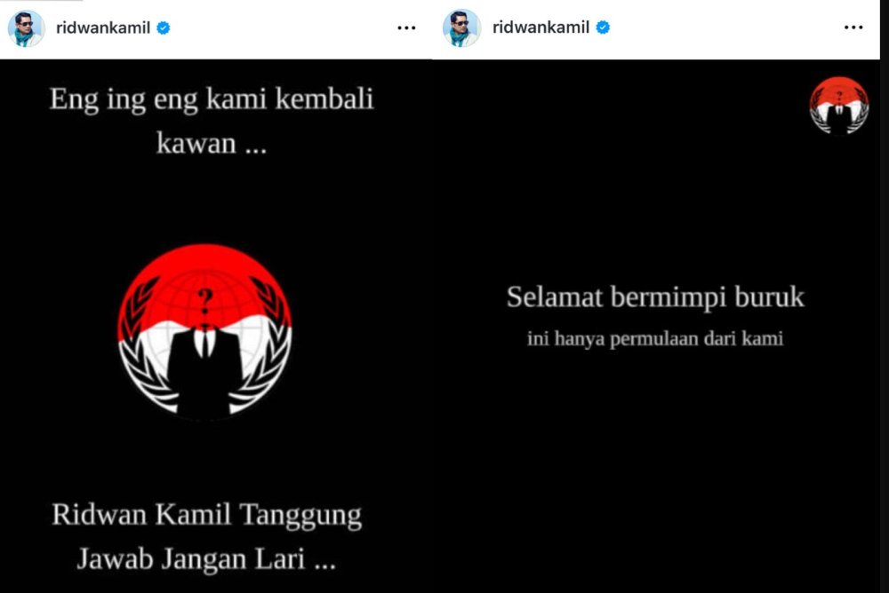Akun Instagram Ridwan Kamil di Hack? Warganet Dibuat Panik