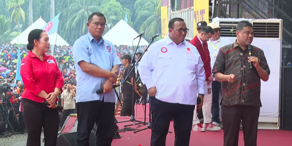 Said Iqbal Sampaikan 6 Tuntutan Utama Buruh pada May Day 2025 di Monas