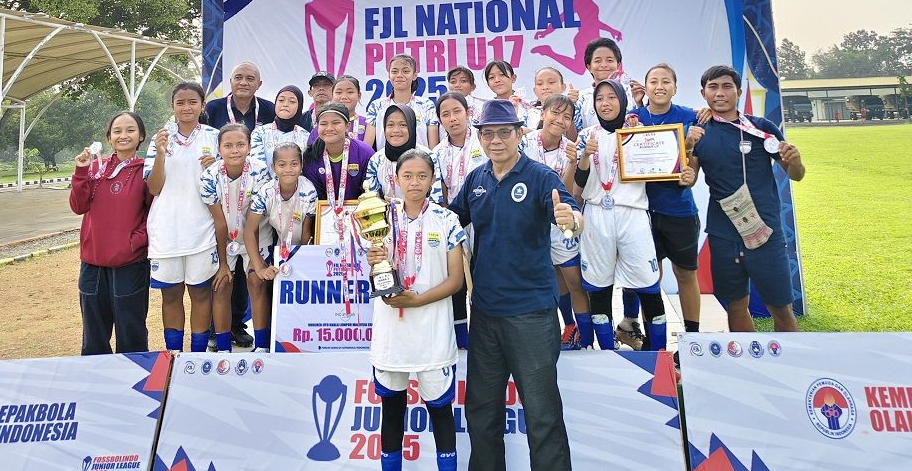 Akademi Persib Putri U-17 Sabet Runner-Up di FJL Nasional 2025