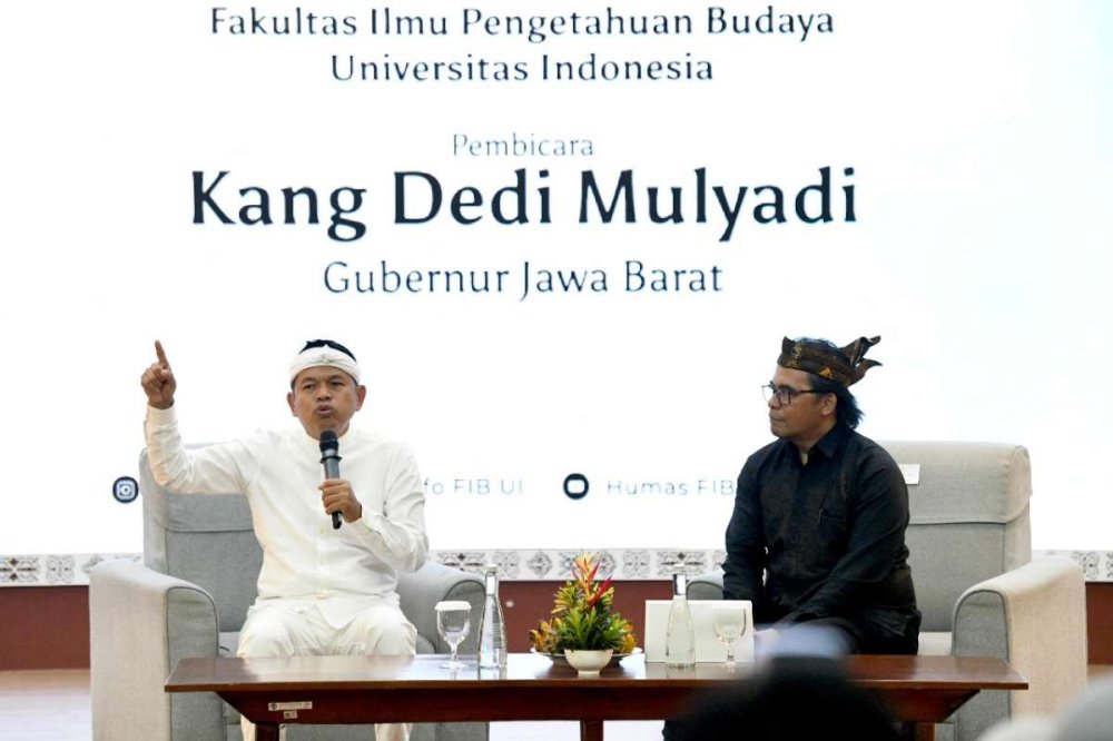 Kuliah Umum di UI, Dedi Mulyadi Paparkan Konsep Pembangunan Berbasis Budaya