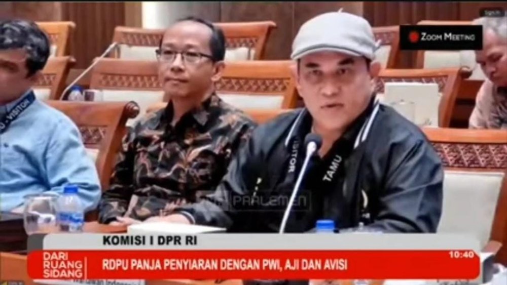 Ketua PWI Pusat Soroti Dampak Revisi UU Penyiaran dalam RDPU Komisi I DPR RI