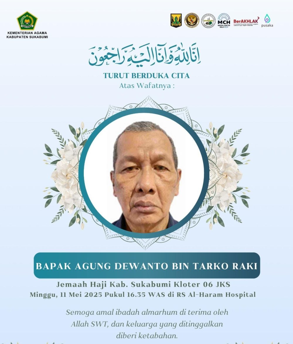 Seorang Jemaah Haji Asal Kabupaten Sukabumi Meninggal di Madinah